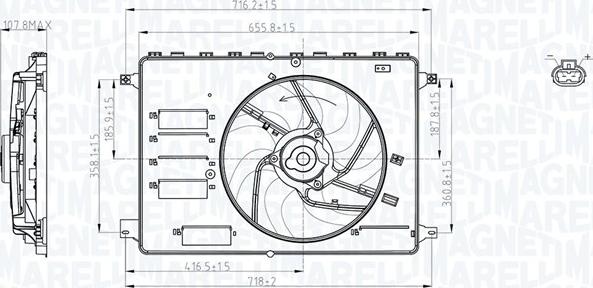 Magneti Marelli 069422761010 - Ventilators, Motora dzesēšanas sistēma autodraugiem.lv