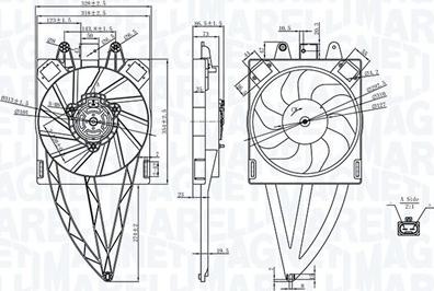 Magneti Marelli 069422716010 - Ventilators, Motora dzesēšanas sistēma autodraugiem.lv