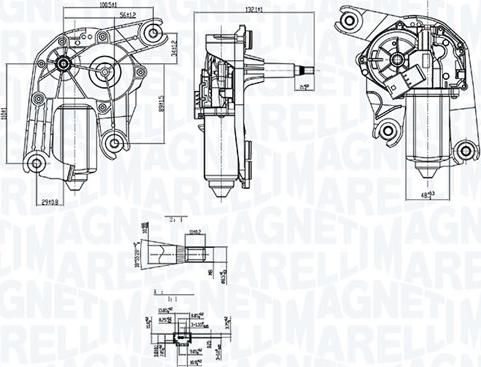 Magneti Marelli 064074000010 - Stikla tīrītāju motors autodraugiem.lv