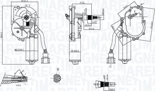 Magneti Marelli 064074700010 - Stikla tīrītāju motors autodraugiem.lv