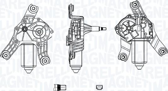 Magneti Marelli 064071300010 - Stikla tīrītāju motors autodraugiem.lv