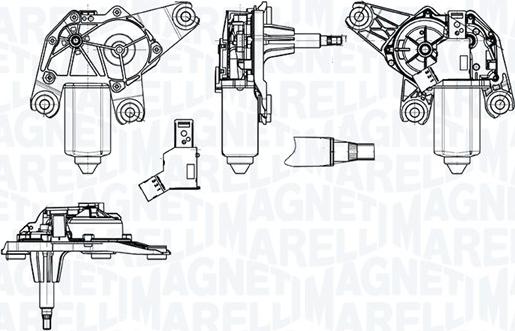 Magneti Marelli 064073500010 - Stikla tīrītāju motors autodraugiem.lv