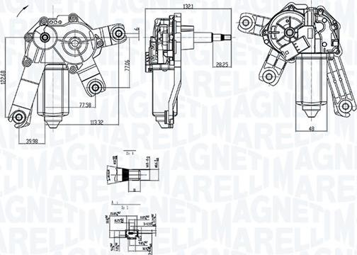 Magneti Marelli 064073700010 - Stikla tīrītāju motors autodraugiem.lv