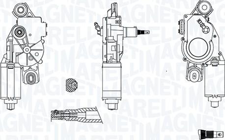 Magneti Marelli 064072900010 - Stikla tīrītāju motors autodraugiem.lv