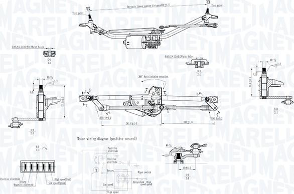 Magneti Marelli 064351754010 - Stiklu tīrīšanas sistēma autodraugiem.lv