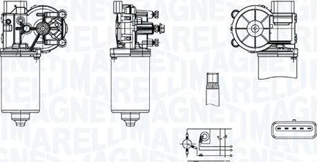 Magneti Marelli 064374500010 - Stikla tīrītāju motors autodraugiem.lv