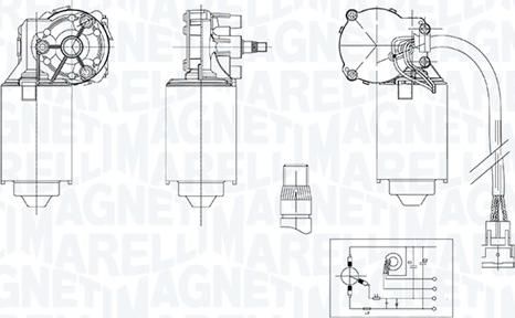 Magneti Marelli 064375500010 - Stikla tīrītāju motors autodraugiem.lv