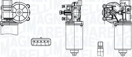 Magneti Marelli 064378100010 - Stikla tīrītāju motors autodraugiem.lv