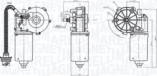 Magneti Marelli 064373200010 - Stikla tīrītāju motors autodraugiem.lv