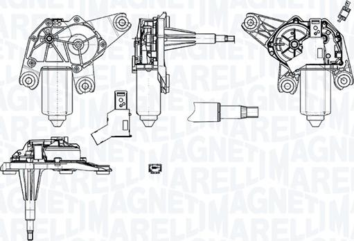 Magneti Marelli 064372900010 - Stikla tīrītāju motors autodraugiem.lv