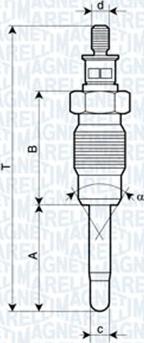 Magneti Marelli 062900016304 - Kvēlsvece autodraugiem.lv