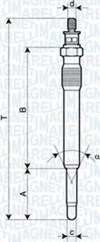 Magneti Marelli 062900001304 - Kvēlsvece autodraugiem.lv