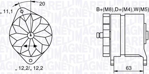 Magneti Marelli 063534690480 - Ģenerators autodraugiem.lv