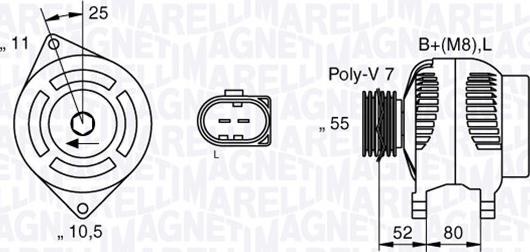 Magneti Marelli 063535250200 - Ģenerators autodraugiem.lv