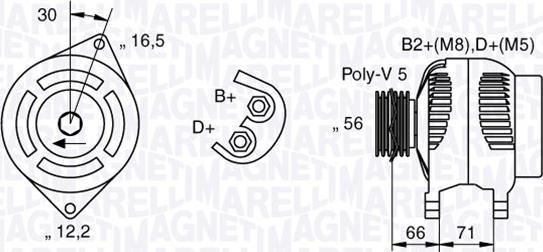 Magneti Marelli 063533250590 - Ģenerators autodraugiem.lv