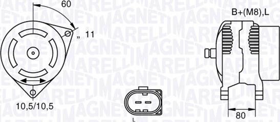 Magneti Marelli 063533251220 - Ģenerators autodraugiem.lv