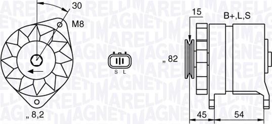 Magneti Marelli 063532605010 - Ģenerators autodraugiem.lv