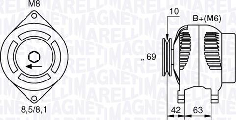 Magneti Marelli 063532620010 - Ģenerators autodraugiem.lv