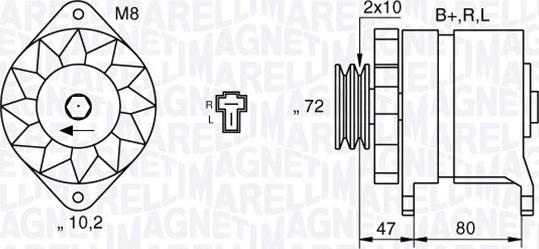 Magneti Marelli 063532621010 - Ģenerators autodraugiem.lv