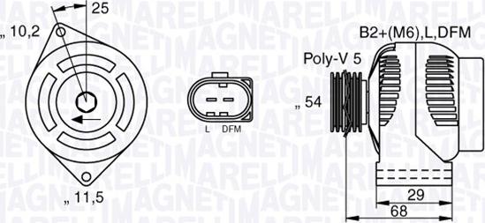 Magneti Marelli 063532250200 - Ģenerators autodraugiem.lv