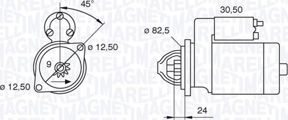 Magneti Marelli 063521090120 - Starteris autodraugiem.lv