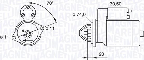 Magneti Marelli 063521090350 - Starteris autodraugiem.lv