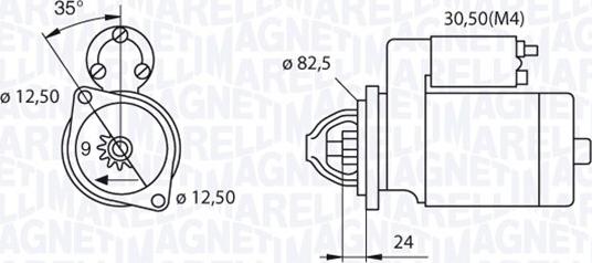 Magneti Marelli 063521093570 - Starteris autodraugiem.lv