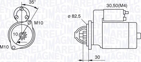 Magneti Marelli 063521092500 - Starteris autodraugiem.lv