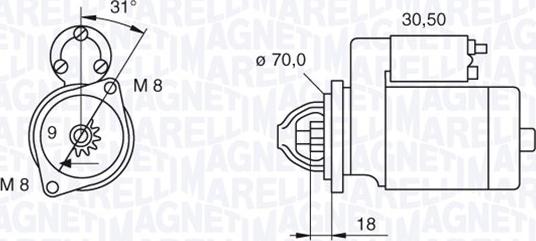 Magneti Marelli 063521060140 - Starteris autodraugiem.lv