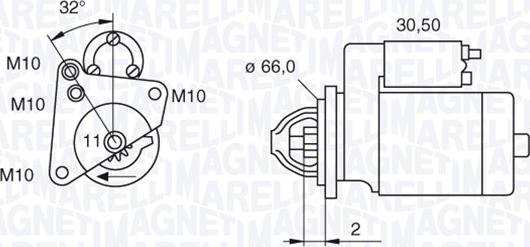 Magneti Marelli 063521081800 - Starteris autodraugiem.lv