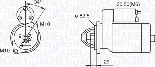 Magneti Marelli 063521074030 - Starteris autodraugiem.lv