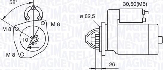 Magneti Marelli 063521101250 - Starteris autodraugiem.lv