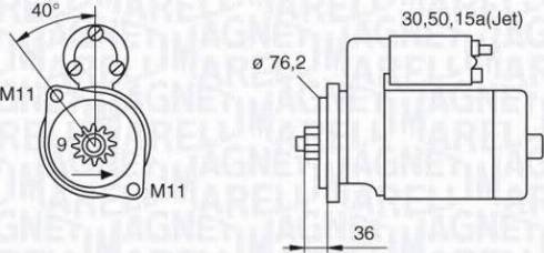 Magneti Marelli 063521120380 - Starteris autodraugiem.lv