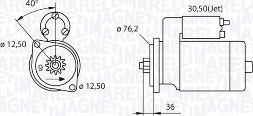 Magneti Marelli 063521210280 - Starteris autodraugiem.lv