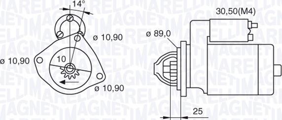 Magneti Marelli 063523680820 - Starteris autodraugiem.lv