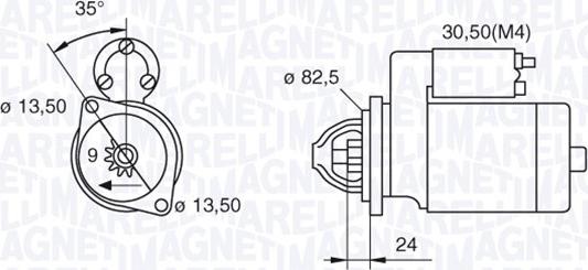 Magneti Marelli 063523620760 - Starteris autodraugiem.lv