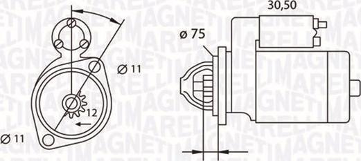 Magneti Marelli 063523627010 - Starteris autodraugiem.lv