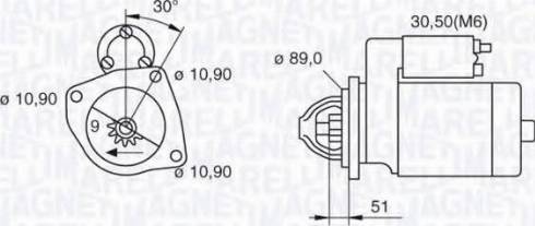 Magneti Marelli 063523673030 - Starteris autodraugiem.lv