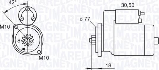 Magneti Marelli 063522626010 - Starteris autodraugiem.lv