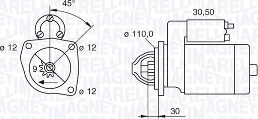 Magneti Marelli 063522310110 - Starteris autodraugiem.lv