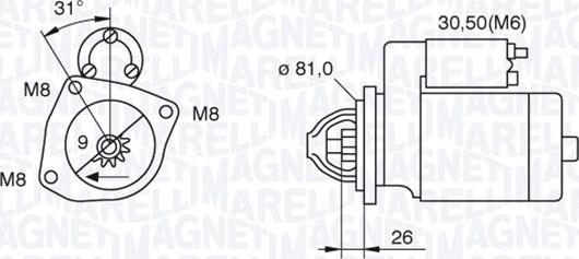 Magneti Marelli 063522230130 - Starteris autodraugiem.lv