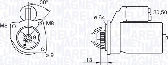 Magneti Marelli 063101021010 - Starteris autodraugiem.lv