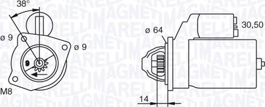 Magneti Marelli 063102003010 - Starteris autodraugiem.lv