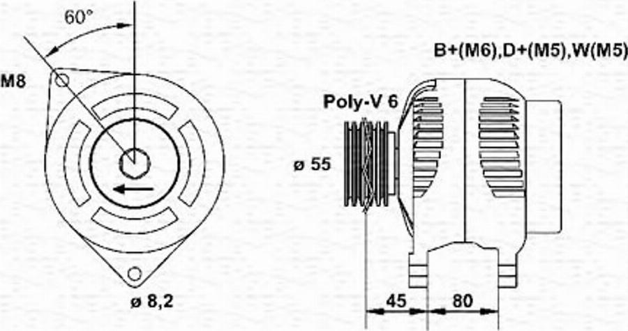 Magneti Marelli 063341343010 - Ģenerators autodraugiem.lv