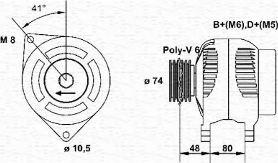 Magneti Marelli 063341705010 - Ģenerators autodraugiem.lv