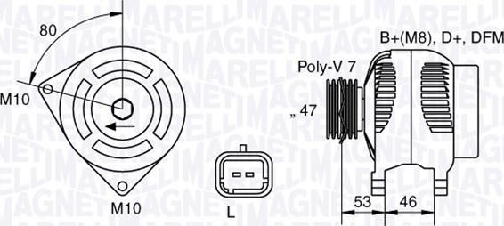 Magneti Marelli 063341734010 - Ģenerators autodraugiem.lv