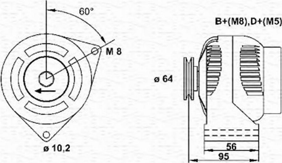 Magneti Marelli 063341770010 - Ģenerators autodraugiem.lv