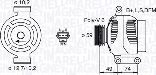 Magneti Marelli 063380004010 - Ģenerators autodraugiem.lv