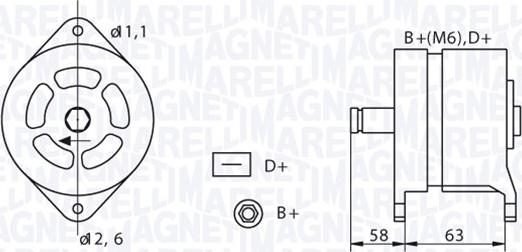 Magneti Marelli 063320049010 - Ģenerators autodraugiem.lv