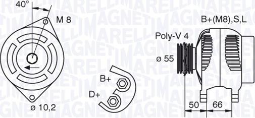 Magneti Marelli 063321607010 - Ģenerators autodraugiem.lv